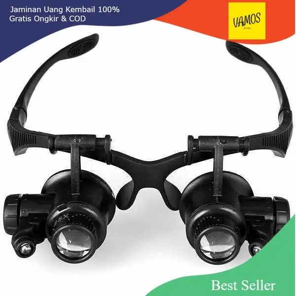 ZEAST Kacamata Pembesar 25x Magnifier dengan 2 LED - 9892GJ 0
