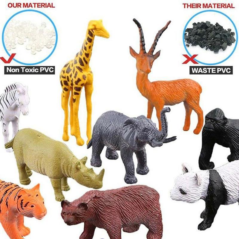 16Pcs/53Pcs Mainan Hewan Animal Besar / Animal Figurine / Sea Animal / Wild Animal 4