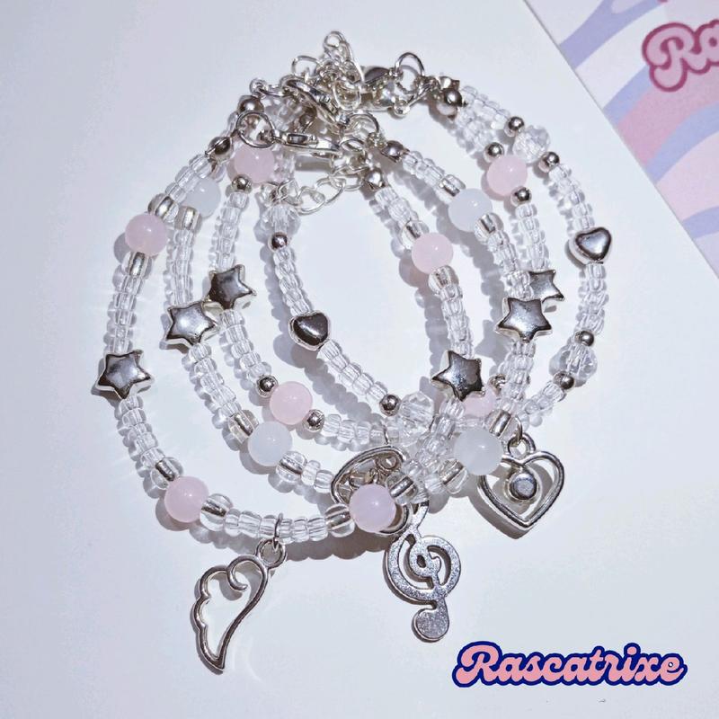 Coquette Fairy Bracelet | y2k aesthetic beads couple bracelet by rascatrixe 1
