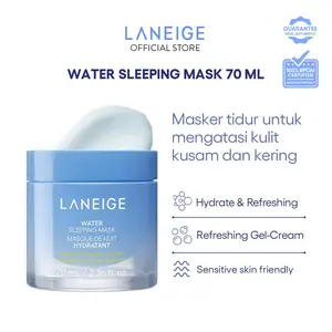 LANEIGE Water Sleeping Mask EX - Masker Hydrating, Hyaluronic Extract Kering Perawatan