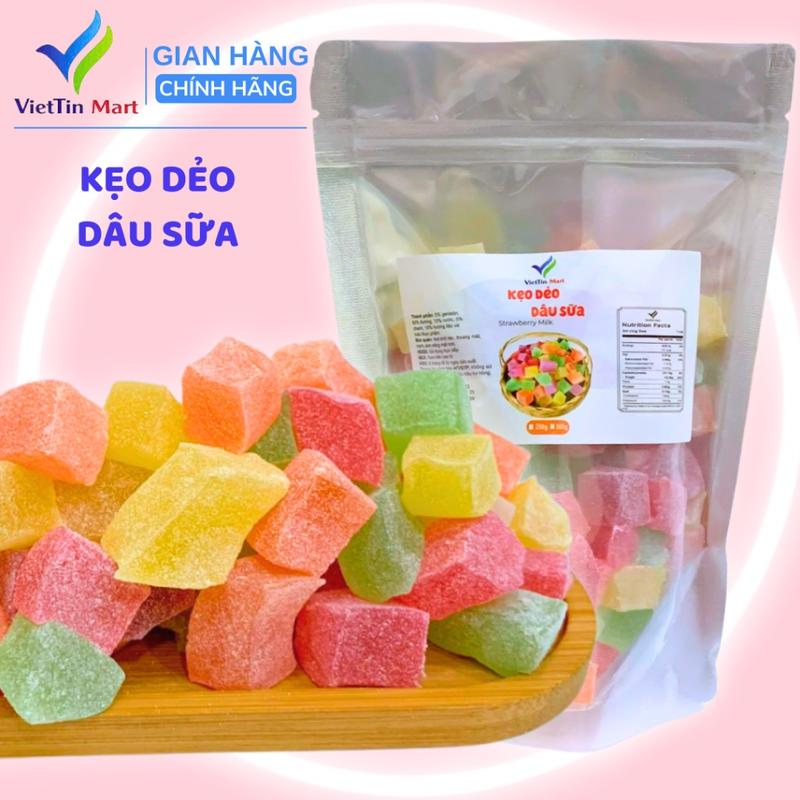 500g Kẹo Dẻo Dâu Sữa Đà Lạt VietTin Mart