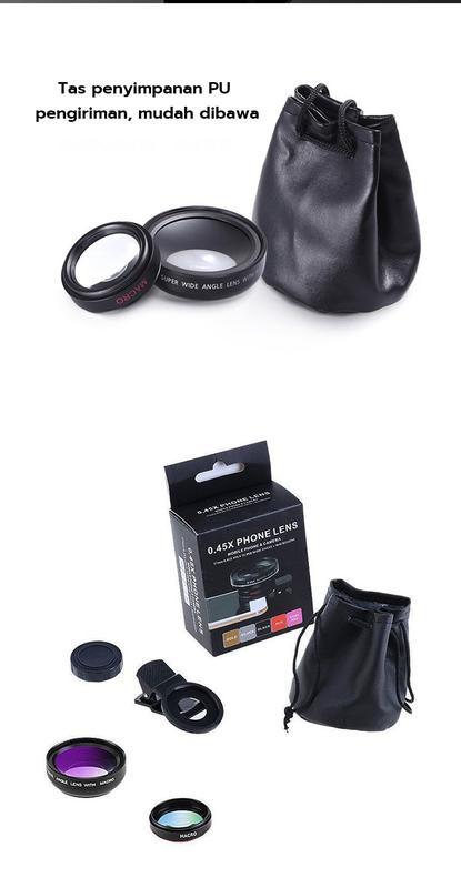 Product Introduction of 2 In 1 Lensa Super Wide Angle Lens Macro Smartphone Aksesoris Lensa Pembesar 12.5X Camera HP Dengan Klip Untuk Handphone Kamera 11