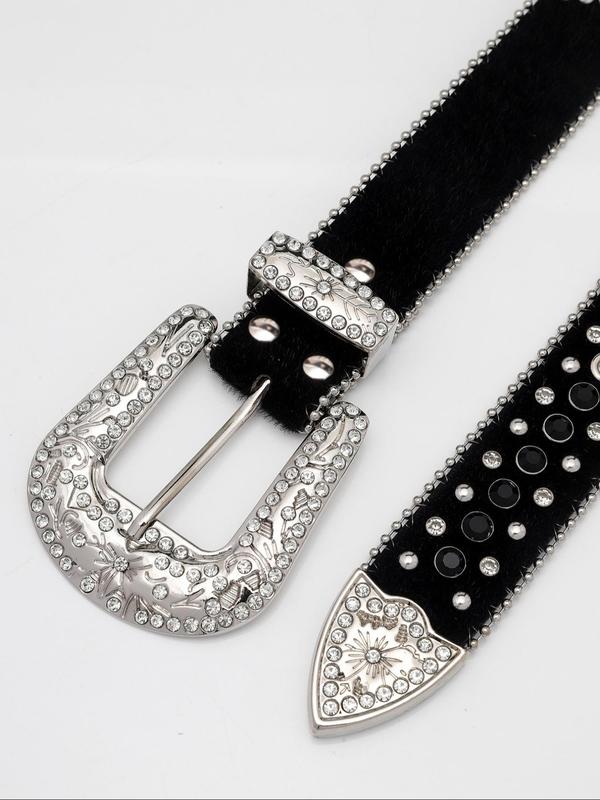 Easter Y2k Rhinestone Decor Belt, Wide Waistband for Party, Designer Belts, Country Rivet Full Rhinestone Men & Women Accessories for Daily Clothing Decor, Belts for Women 4