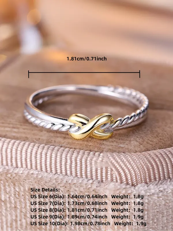 S925 Sterling Silver Fashion Cross Design Ring, Fashion Jewelry for Party, Daily Decor, Trendy All-match & Exquisite Jewelry for Birthday Gift 1