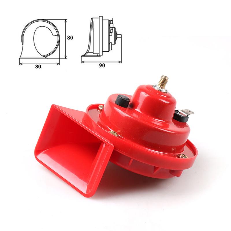 Product Introduction of Universal 1 Sets All 12V 110dB Car Air Horn Loud Car Dual-tone Snail Trumpets Electric Siren on Car Special Signals Car Styling 31