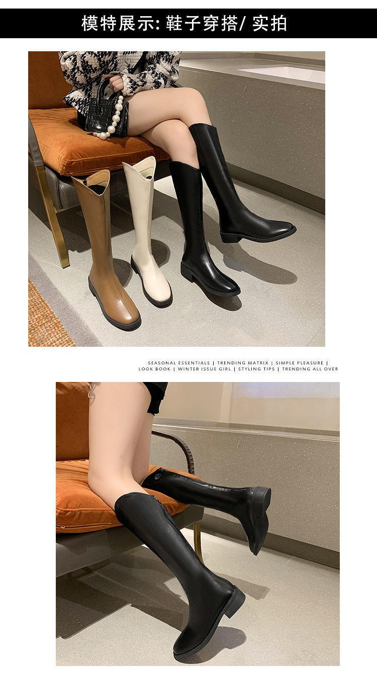 Product Introduction of Bốt Cao Bồi Phương Tây Cho Nữ, Bốt Dưới Đầu Gối, Bốt Hiệp Sĩ Cắt Chữ V Mới, Bốt Cao Đến Đầu Gối Giảm Béo, Mùa Thu Và Mùa Đông 2