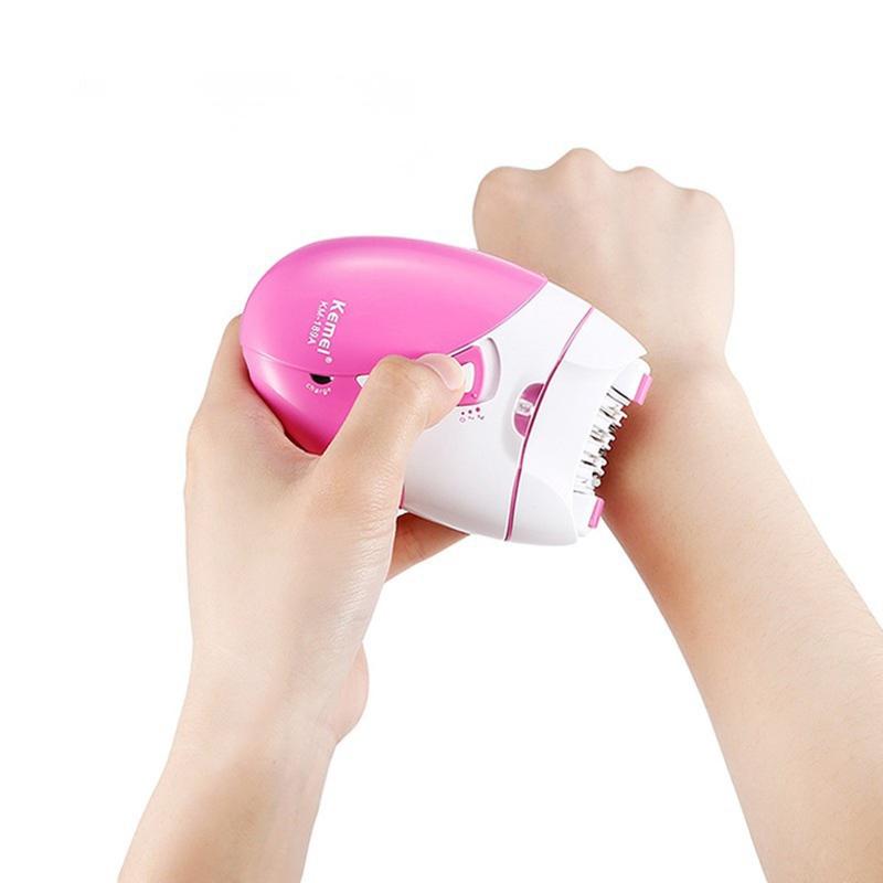 Máy tẩy lông Nữ Kemei KM-189A, nhổ lông nách, lông chân tay - Chính hãng bảo hành 12 tháng Women
