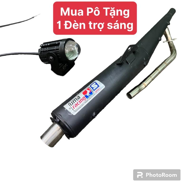 Product Introduction of Mẫu Pô UMA V3/V4 Lắp cho dòng xe suriuss - wave -exciter - winer - tặng kèm 1 trợ sáng phụ tùng xe 5