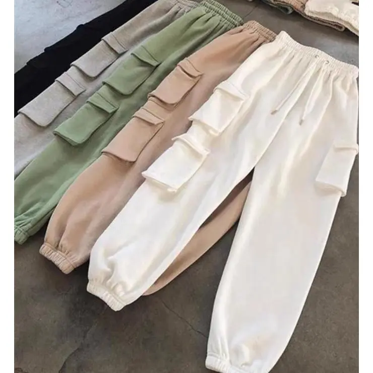 [ MILIO ] - MULTI POCKET JOGGER WANITA | CELANA SPORTY WANITA