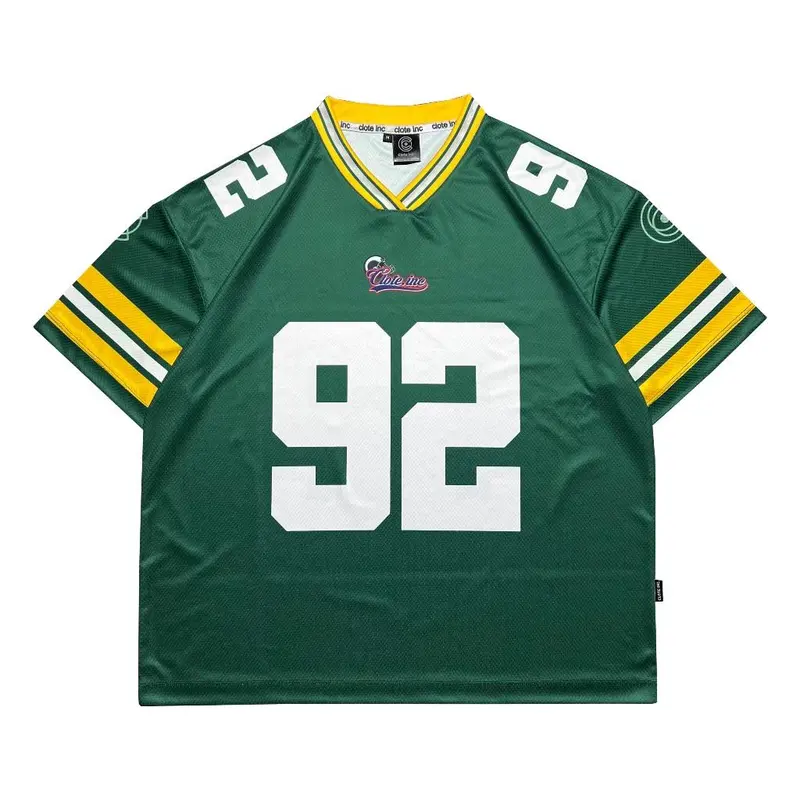 Clote Kaos Jersey Boxy Oversize Unisex Pria Wanita - 92 Sport Baju Streetwear / Retro / Vintage / Music / NFL / Rugby / Y2K / Korea / Jersey Cewek / Band / Set Murah / Daily Outfit / Dry Fit / Clote / RZQ 1