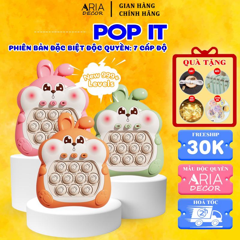  Pop it Thế Hệ Mới Pop It Điện Tử Máy Chơi Game Giải Trí Xả Stress Thư Giãn Bấm Nút Theo Đèn Nhạc Với Nhiều Level Cao Đồ Chơi Toy 