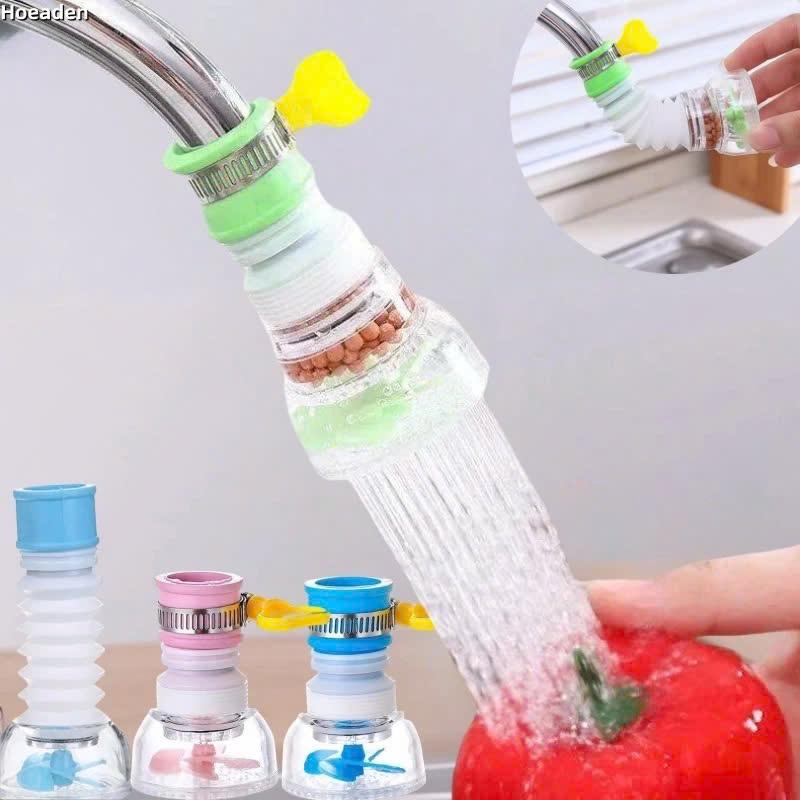 Combo 5 - 10 Đầu Vòi Lọc Nước Tăng Áp Xoay 360 Độ Có Thể Kéo Dài Chống Bắn Nước