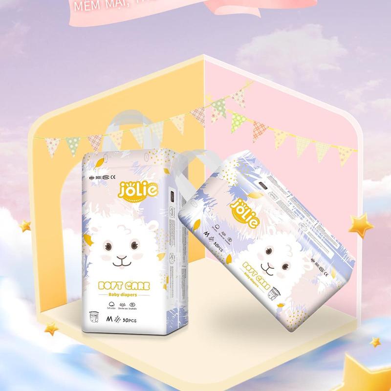 Combo 150 miếng bỉm quần Jolie đủ size từ M đến 4XL cho bé form suông có miếng dán cuộn bỉm độ thấm hút tốt bỉm  jolie 100 tú  bỉm