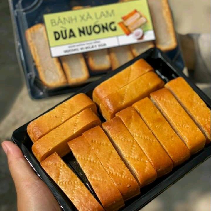 Bánh xà lam dừa nướng tuổi thơ hộp 12 bánh Ăn Vặt Cake