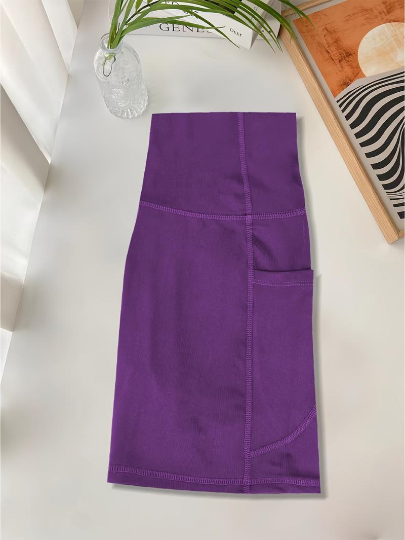 Product Introduction of Sports Casual Three-Quarter Length Shorts Butt-Lifting Yoga Shorts with Pockets 16