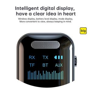 Pemancar Penerima Audio Bluetooth 5.4, 2-dalam-1, Bicu AUX 3.5mm, Penyesuai Wayarles Kapal Terbang RCA, Sesuai untuk Mikrofon, Serasi dengan Pembesar Suara Kereta, Komputer, TV dan Fon Kepala Video