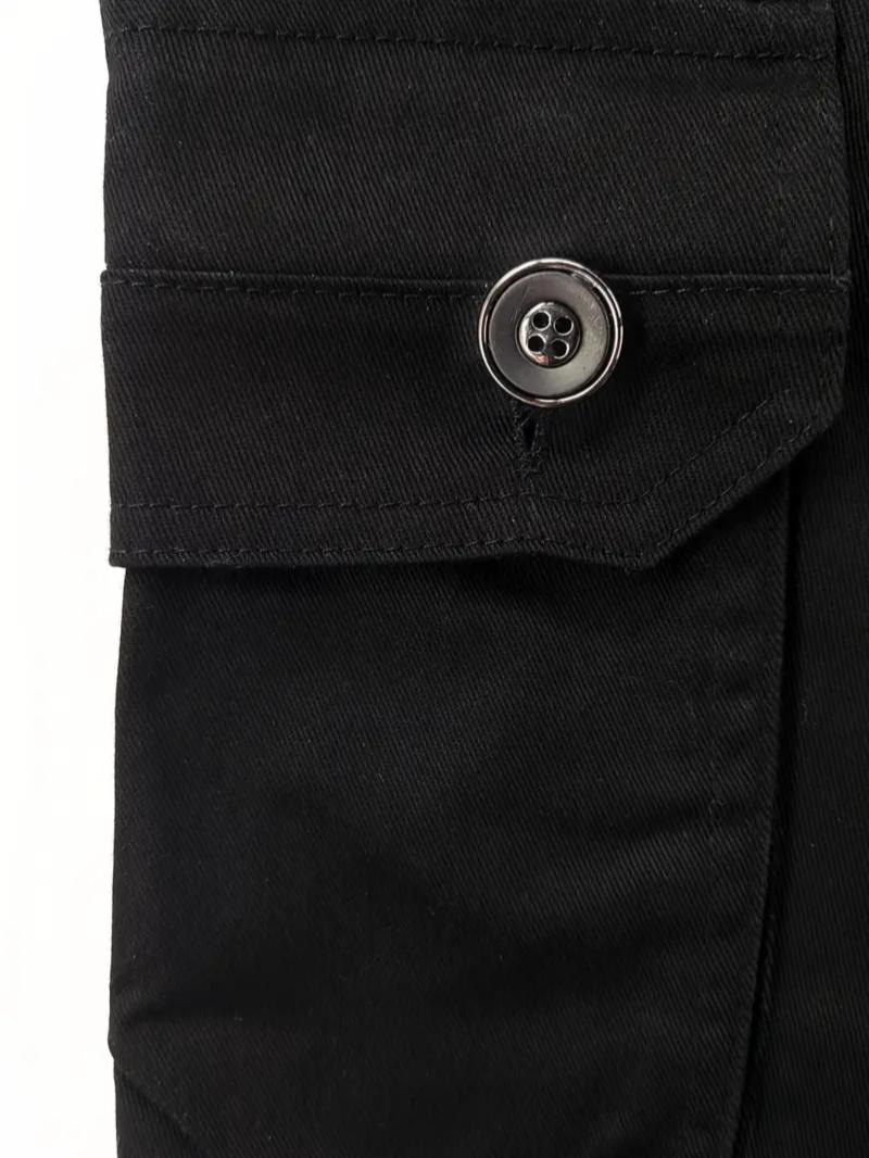 Product Introduction of Men's Letter Print Multi-pocket Cargo Shorts, Regular Fit Casual Comfy Shorts for Outdoor Daily Wear, Men's Bottoms for Spring & Fall 4