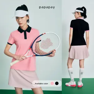 BlackPink Polo Sport Olahraga Bahan Adem Premium | Padel | Tennis | Basic Casual
