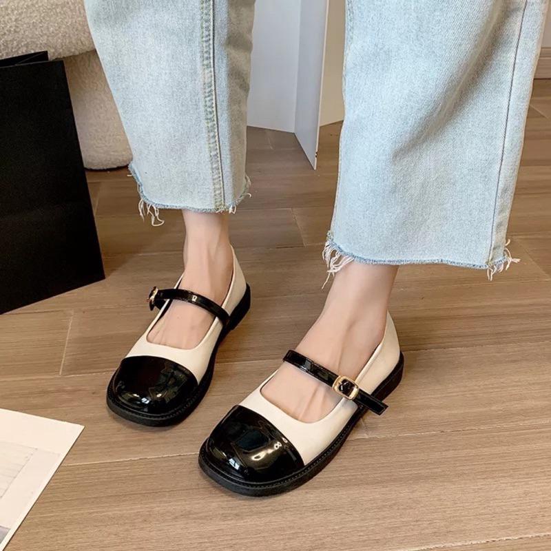 Giày búp bê nữ Mary Jane lolita đế PU 3 cm siêu nhẹ My008 1