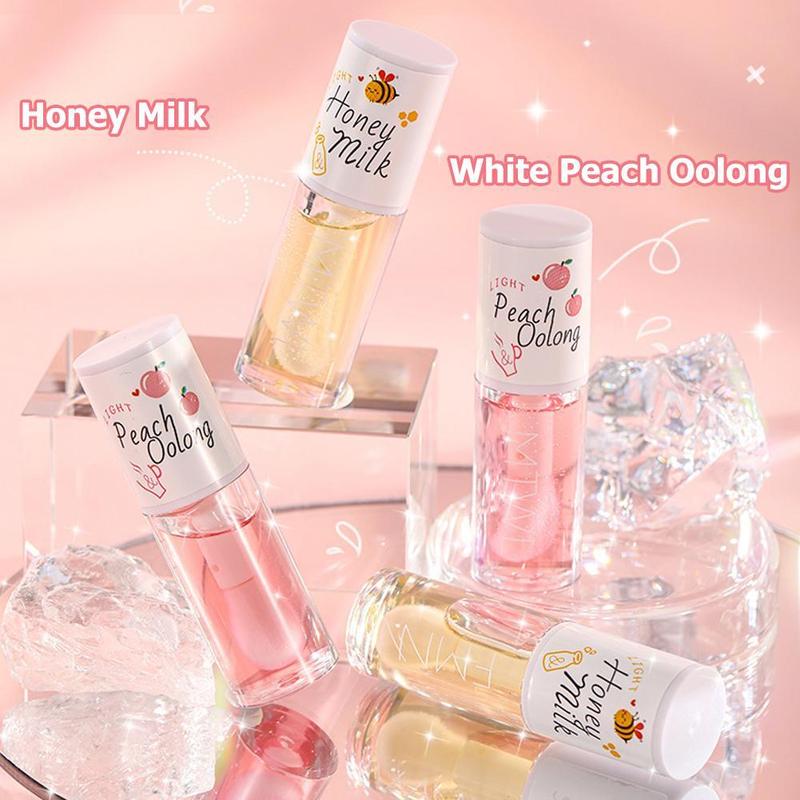 Long Lasting Moisturizing Lip Oil Honey White Peach Lip Oolong Lines Desalination Tender Repair Moisturizing Cosmetics 1