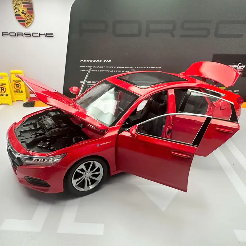 Xe mô hình Honda Accord Sport Hybrid tỉ lệ 1:24 hãng Chezhi có đèn và âm thanh 3
