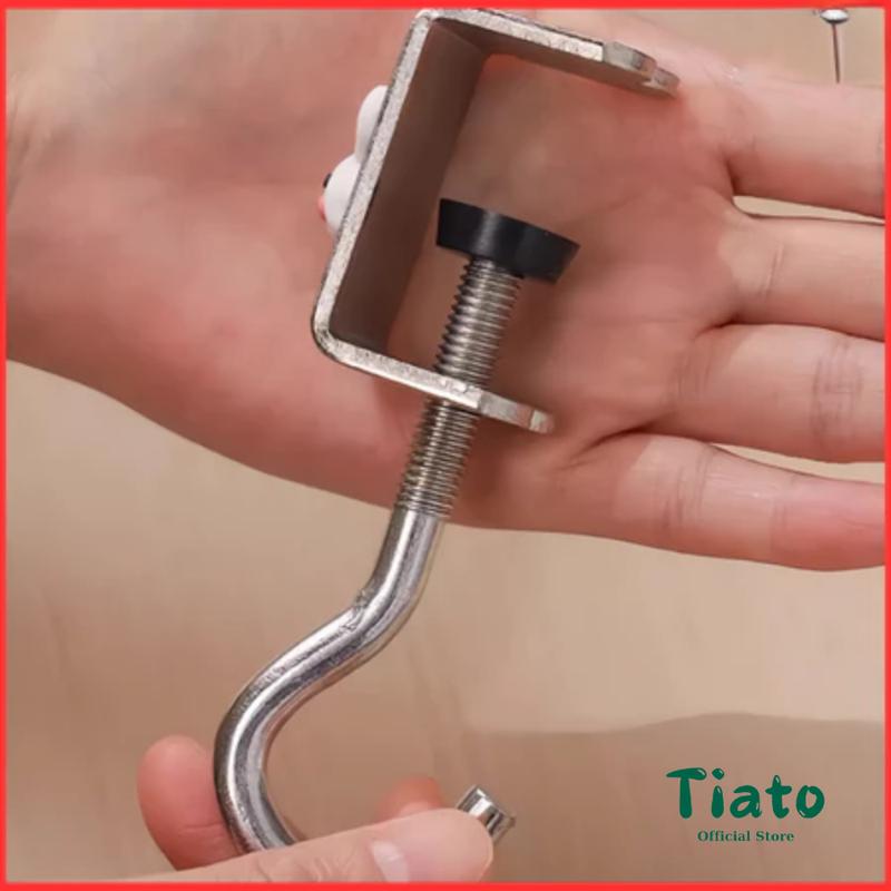 Móc treo balo túi xách, móc treo đồ cạnh bàn có thể xoay điều chỉnh dễ dàng - TIATO STORE Treo Tường 4