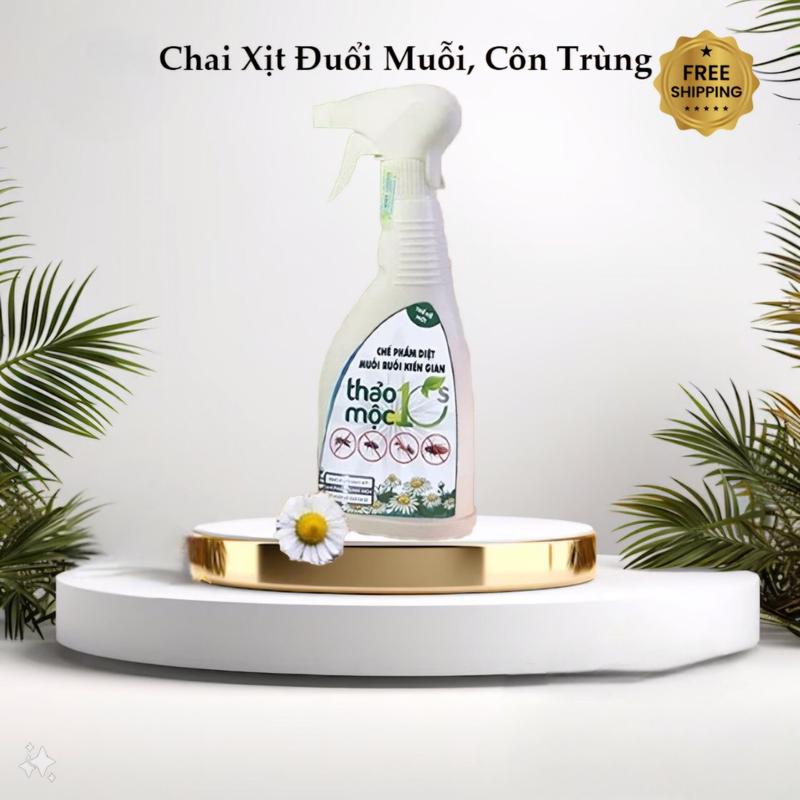 Bình Xịt Diệt Muỗi Kiến Gián Mối Sinh Học THẢO MỘC 10S Chai 500ml Nhang