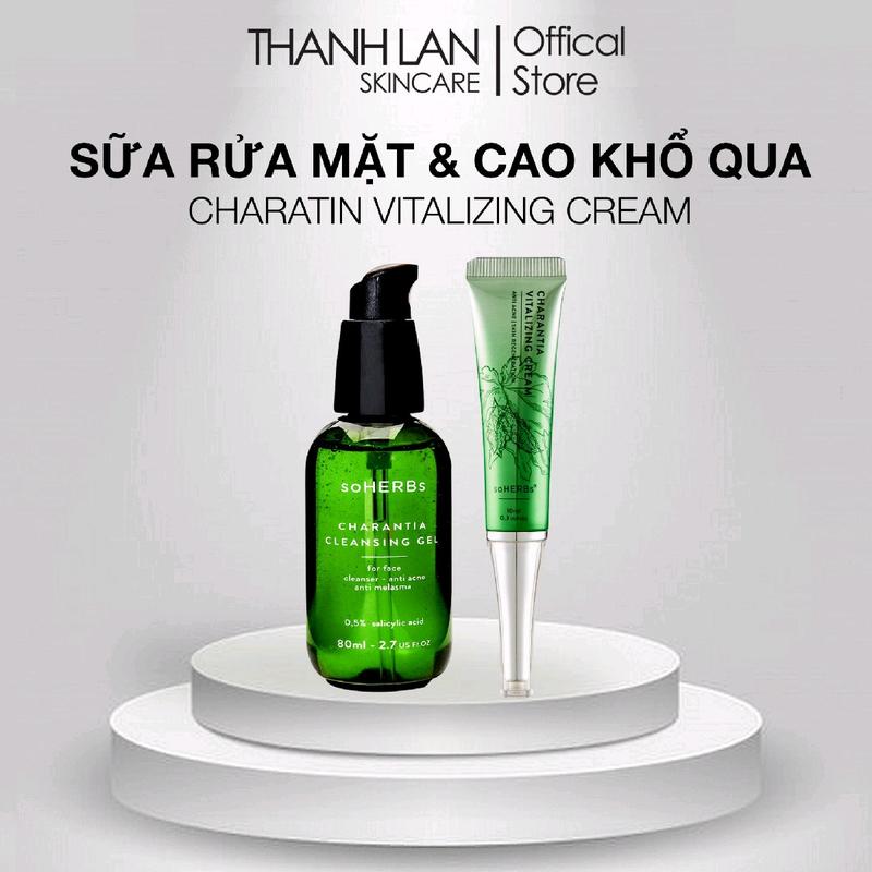 Combo 2 Sản Phẩm : Sữa Rửa Mặt Khổ Qua Và Cao Khổ Qua Soherbs -Hỗ trợ làm sạch da và hỗ trợ giảm mụn Skincare