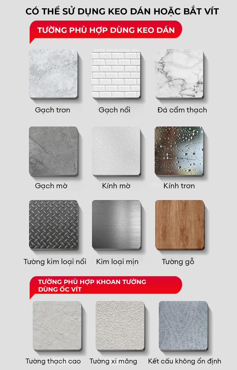 Product Introduction of Móc treo quần áo Enomax đa năng dán tường, chất liệu nhôm hàng không chống gỉ, Chịu lực lên tới 50kg, tặng kèm keo dán. 10