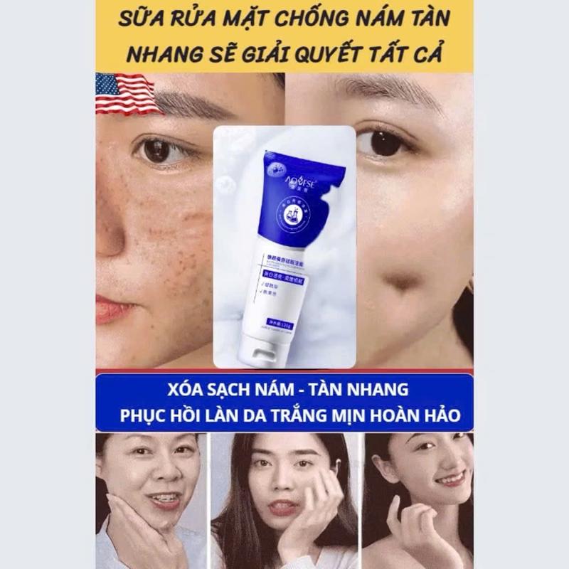 Sữa rửa mặt làm trắng da và tàn nhang Aofuxue làm sạch nhẹ nhàng và không khô da, dưỡng ẩm da 2