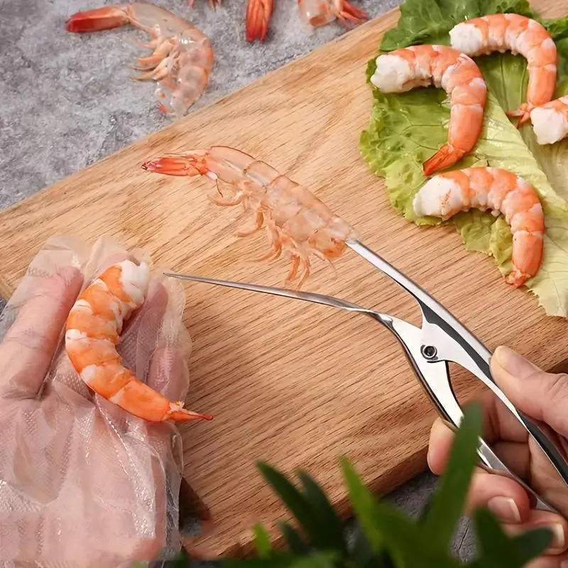 Stainless Steel Shrimp Sheller, Durable Quick Shrimp Meat Sheller, Kitchen Utensils & Gadgets