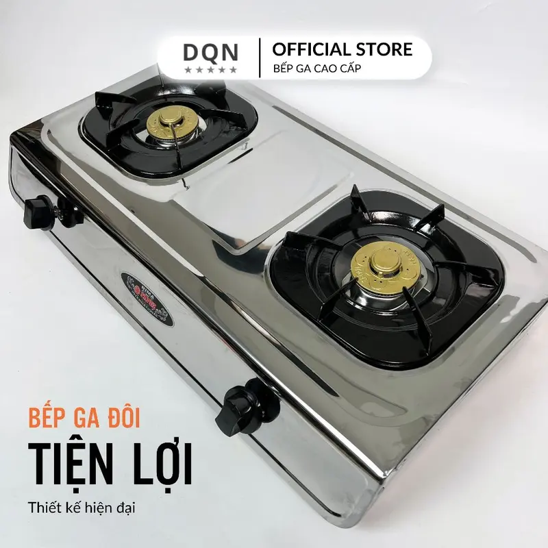 Bếp ga đôi FAPEZ inox 430 siêu bền, tiết kiệm ga, Kính Cường Lực Cao Cấp -Bảo hành 12 tháng 6