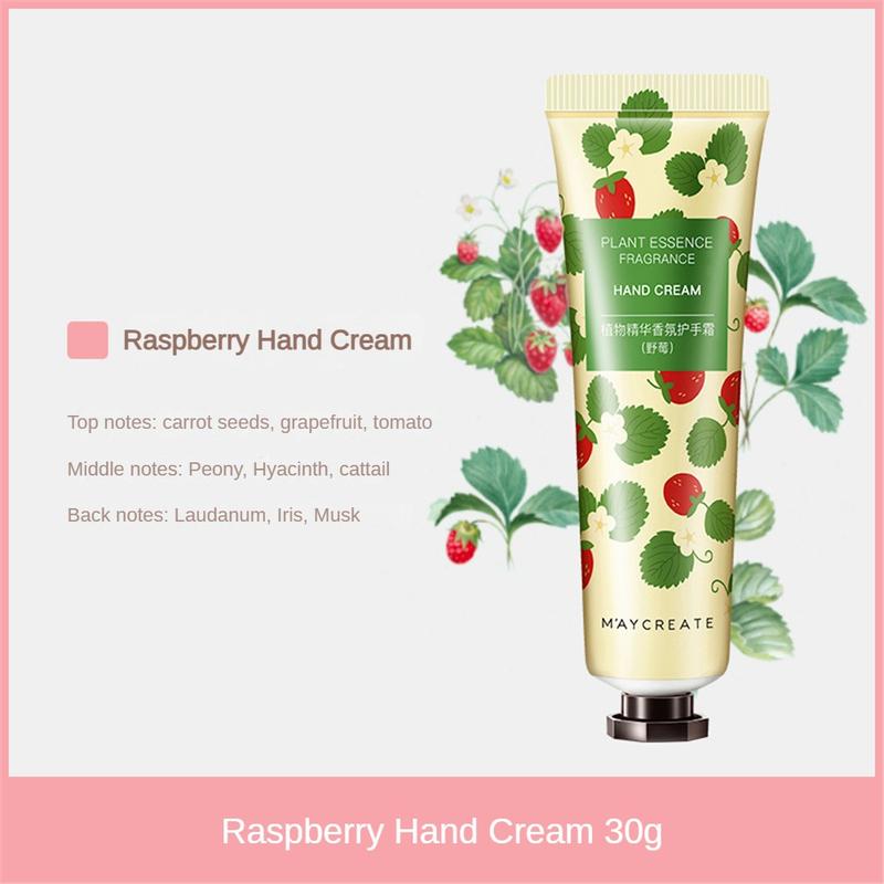 Product Introduction of MAYCREATE Hand Cream Bodybuilding Research New 30g Plant Essence Moisturizing Hand Cream Cosmetics New Makeup 30