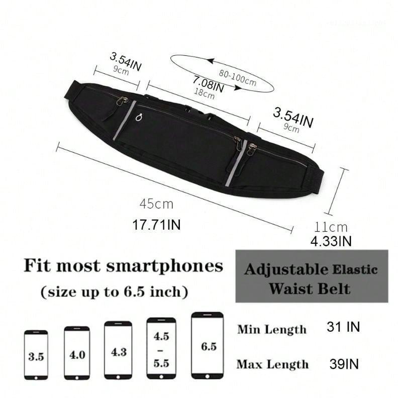 Product Introduction of Professional Running Waist Bag, Sports Belt Pouch, Mobile Phone Case, Hidden Pouch Gym Sports Bags, Running Pack 1