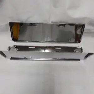 Tatakan Plat Nomer Mobil stainless model selip plat nomor Ganjil Genap Car