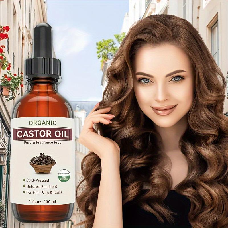 Product Introduction of 1pc Pure Castor Oil, Pure, Cold Pressed, Hexane Free. Care For Eyelashes, Eyebrows, Hair. Skin Moisturizer & Hair Treatment Helps Hair Care 1.01oz Per Bottle. Haircare Comfort Moisture Hydrating Hydrate 10
