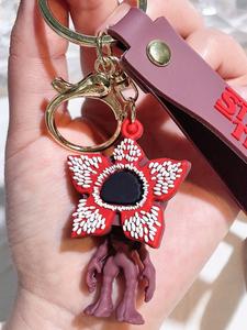 Llavero de Stranger Things Demogorgon – Inspirado oficialmente, llavero de Demodog, llavero de criatura dimensional para mochilas y bolsos, regalo perfecto para fans de Netflix