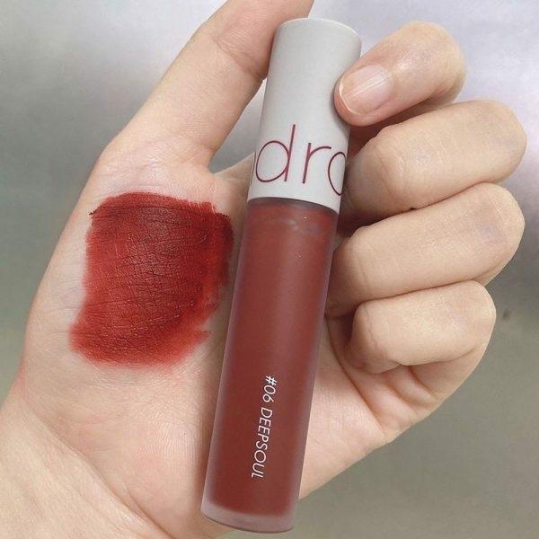 Son kem lì Romand Zero Velvet Tint 06 Deep Soul màu đỏ nâu