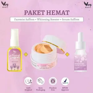 vies beauty-PAKET 3PCS (FACEMIST+SERUM + WHITENING BOOSTER CREAM) paket hemat pemutih vies beauty