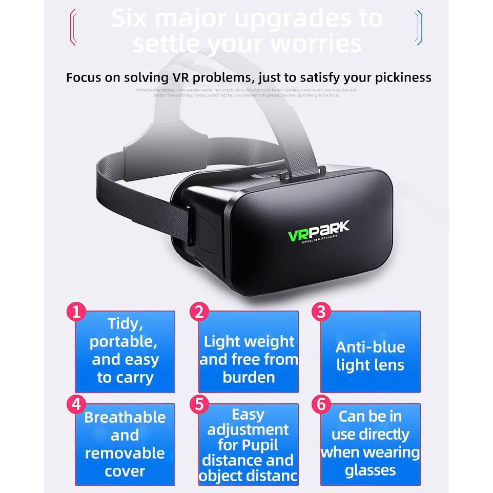 VR Glasses 3D Virtual Reality Headset Helmet For Phone Lenses Goggles Devices Viar Smart Smartphones Cell Game Viewer Mobile Set - Image 16