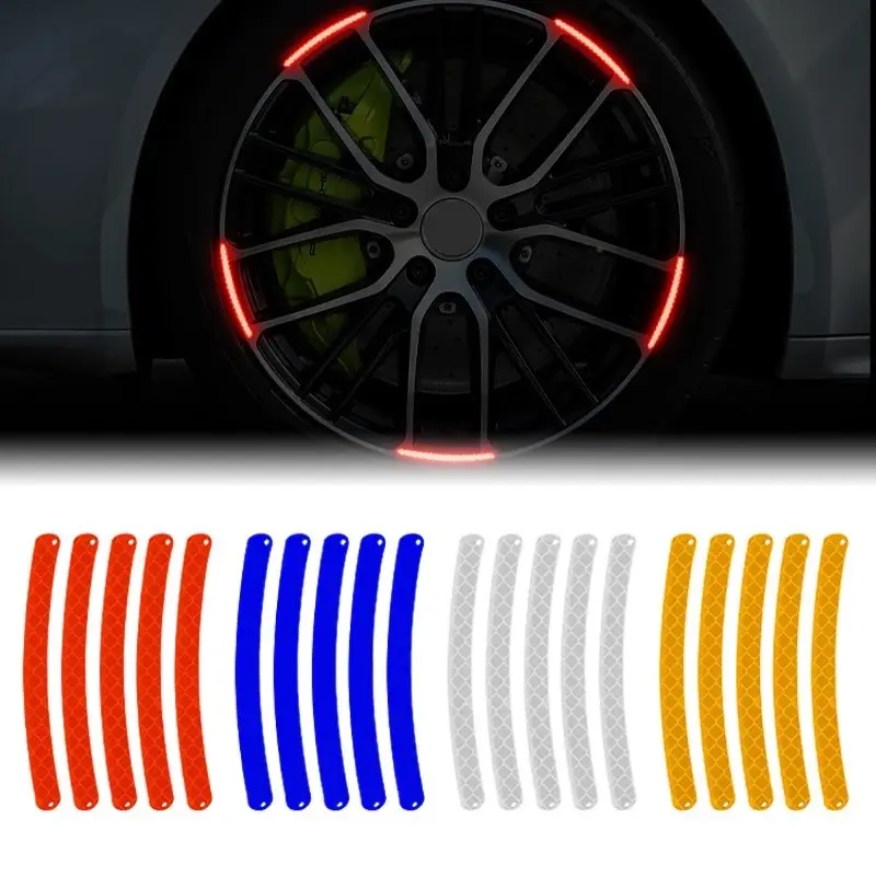 Stiker Timbul Reflektor Nyala Pelek Velg Mobil Isi 20pc 0