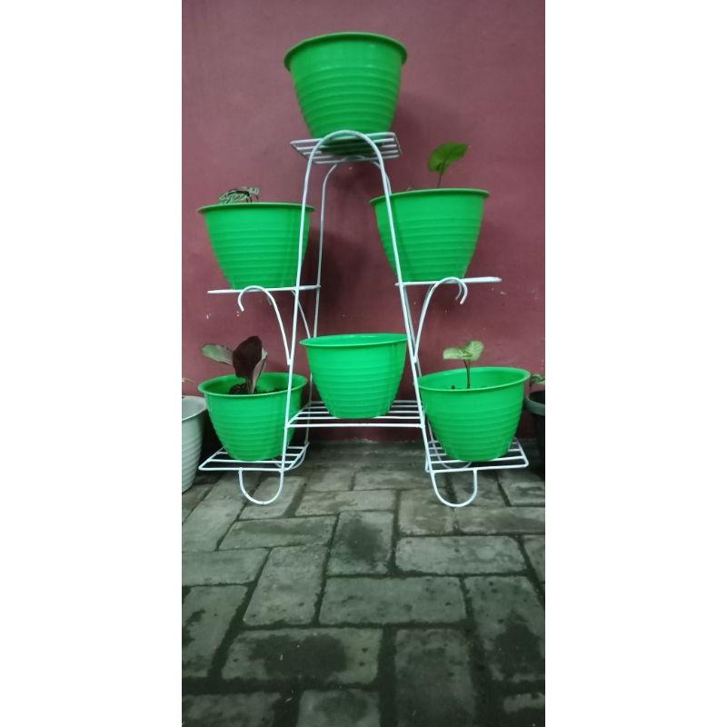 STANDING POT MURAH / RAK BUNGA BESI MURAH / RAK SUSUN 6 6