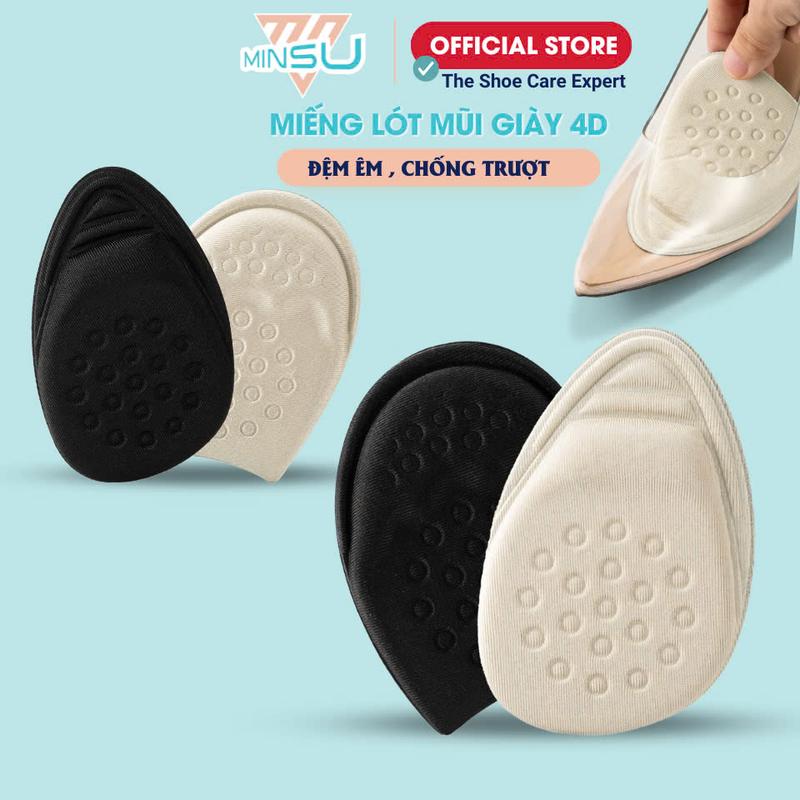 Miếng Lót Mũi Giày Cao Gót Thể Thao Nữ Eva MINSU M5531 Đệm Êm Thấm Hút Mồ Hôi Chống Đau Ngón Chân Giảm Bị Rộng 