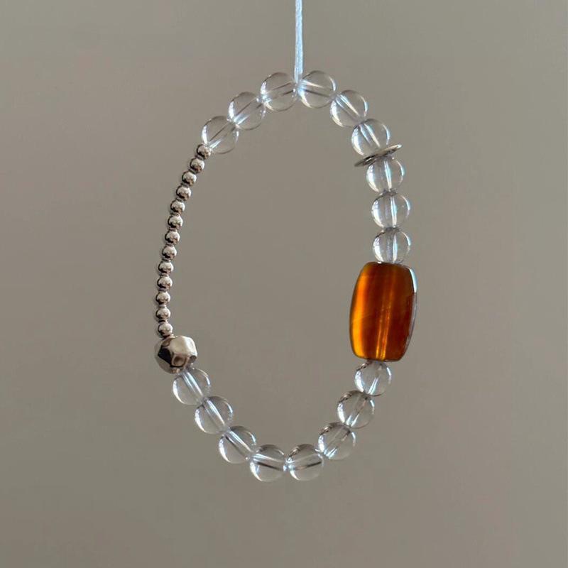 Product Introduction of Small and exquisite white crystal bracelet with versatile design, simple yet luxurious 8
