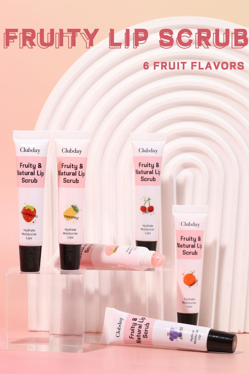 Product Introduction of Lip Makeup Fruit Flavor Lip Gloss Lipstick Moisturizing Hose Exfoliating Skin Moisturizing Lip Facial Scrub 1