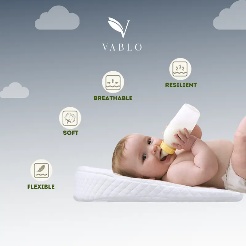 Vablo baby Wedge Pillow bantal Sandaran untuk bayi memor