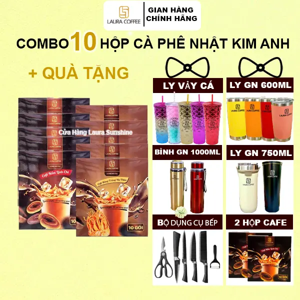 [QUÀ TẶNG] - 10 Hộp Cà phê Laura Coffee Nhật Kim Anh
