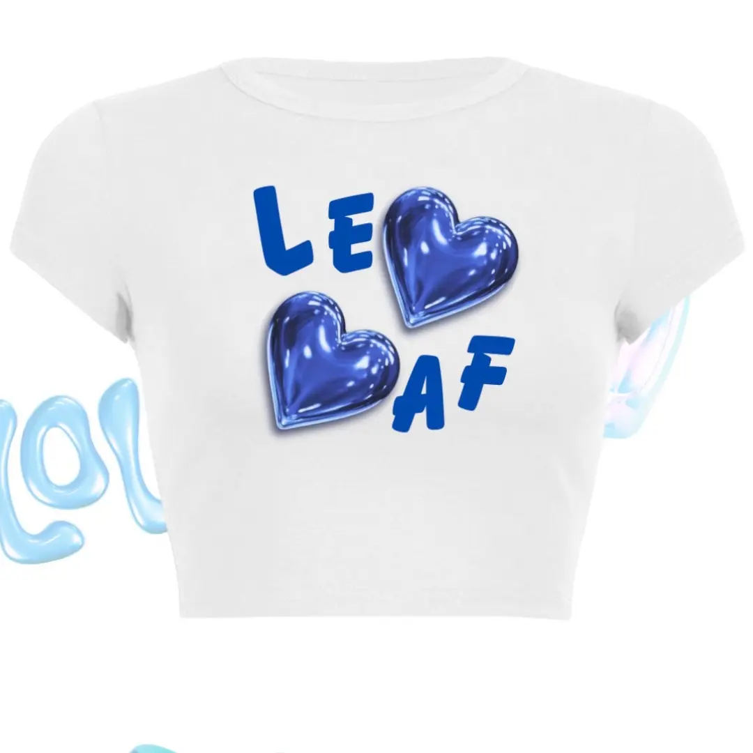 T- SHIRT CROP TOP LOVE FIND WHITE