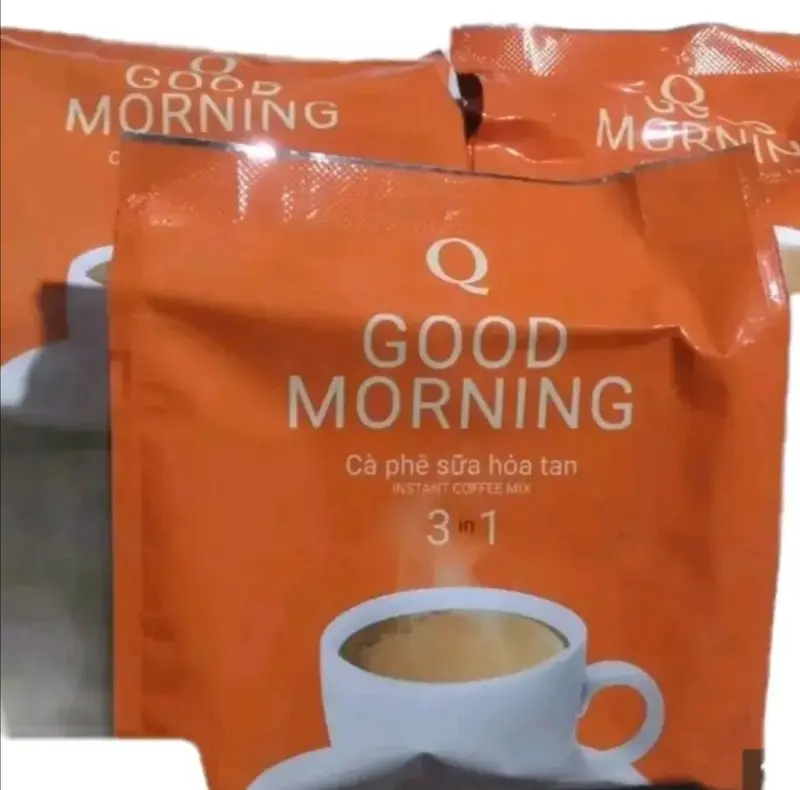 Một thùng cà phê sữa ống hòa tan 3 in 1 Good morning - 21 bịch x 24 gói ống Coffee cafe, hương vị thơm ngon và thích hợp cho những ai thích uống ngọt càphê sữa có Đường được nhiều người tin dùng và lựa chọn 1