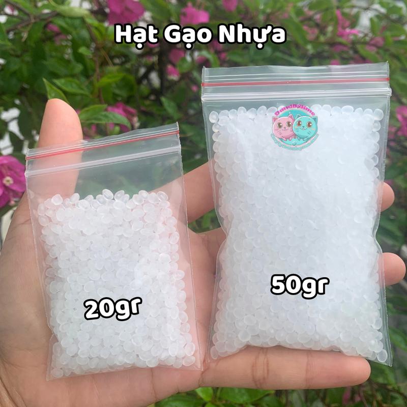 50gr Hạt Gạo Nhựa Dùng Để Trang Trí, Trộn Với Slime Tạo Hình - Nguyên Liệu Làm Slime